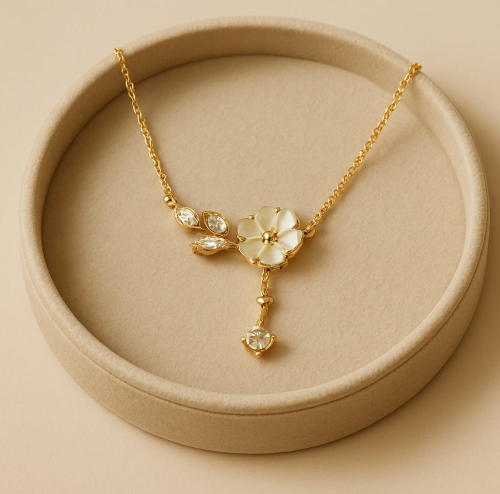 Floral Crystal Necklace