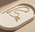 Gold Cross Pendant Necklace