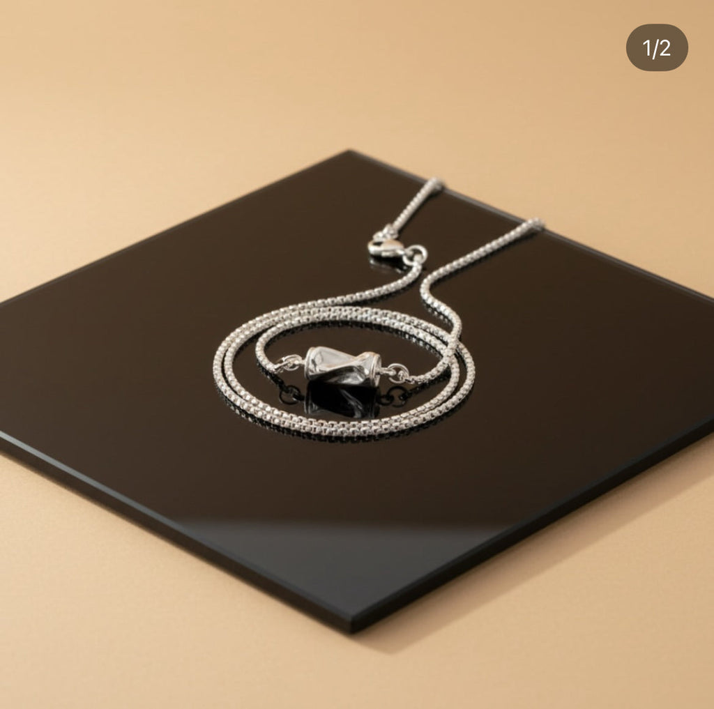 Silver Cat Pendant Necklace