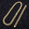Imperial Ice Cuban Chain Set - Gold