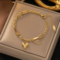 Amour Doré — Heart Charm Bracelet