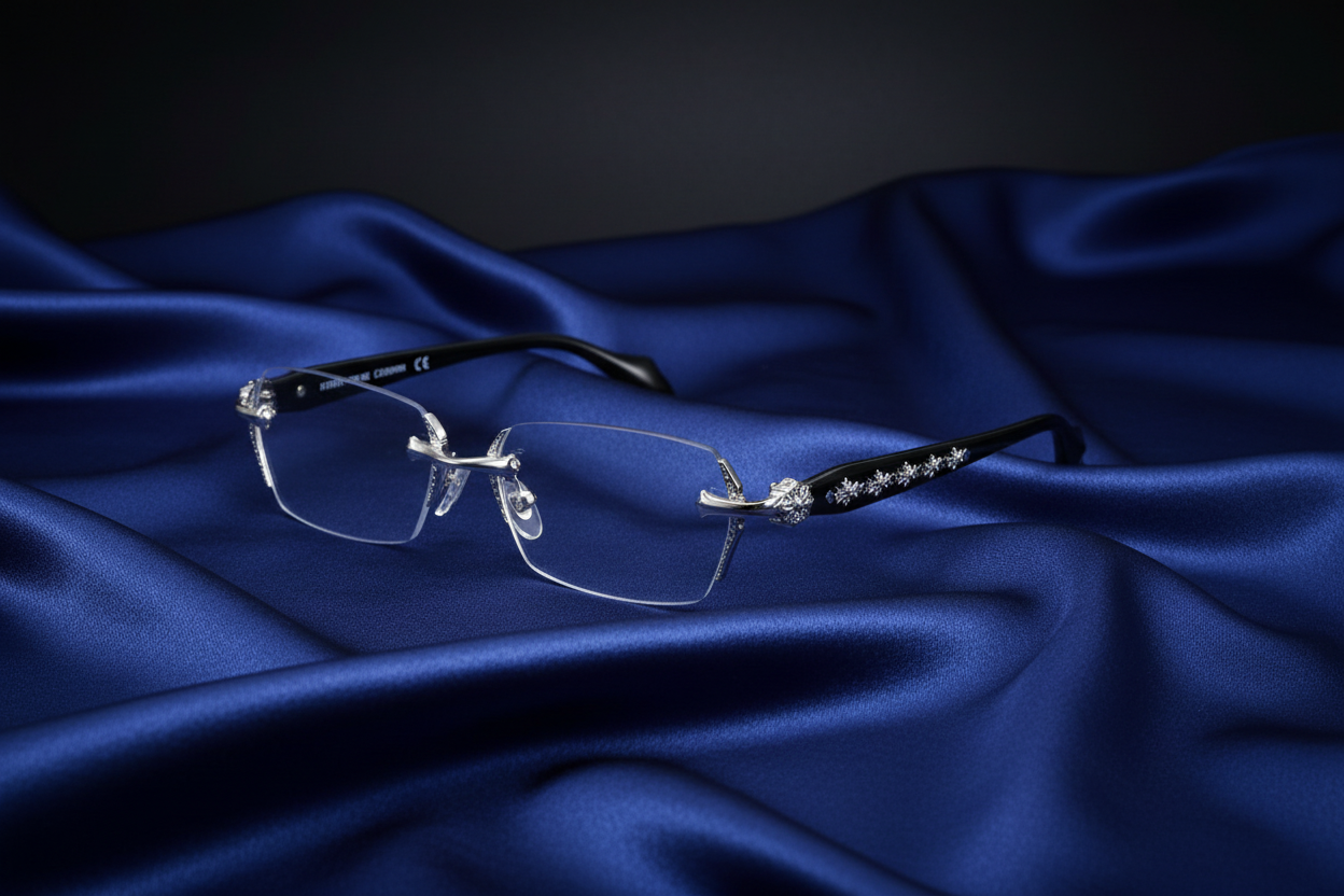 Argent Cross — Rimless Luxe Frames
