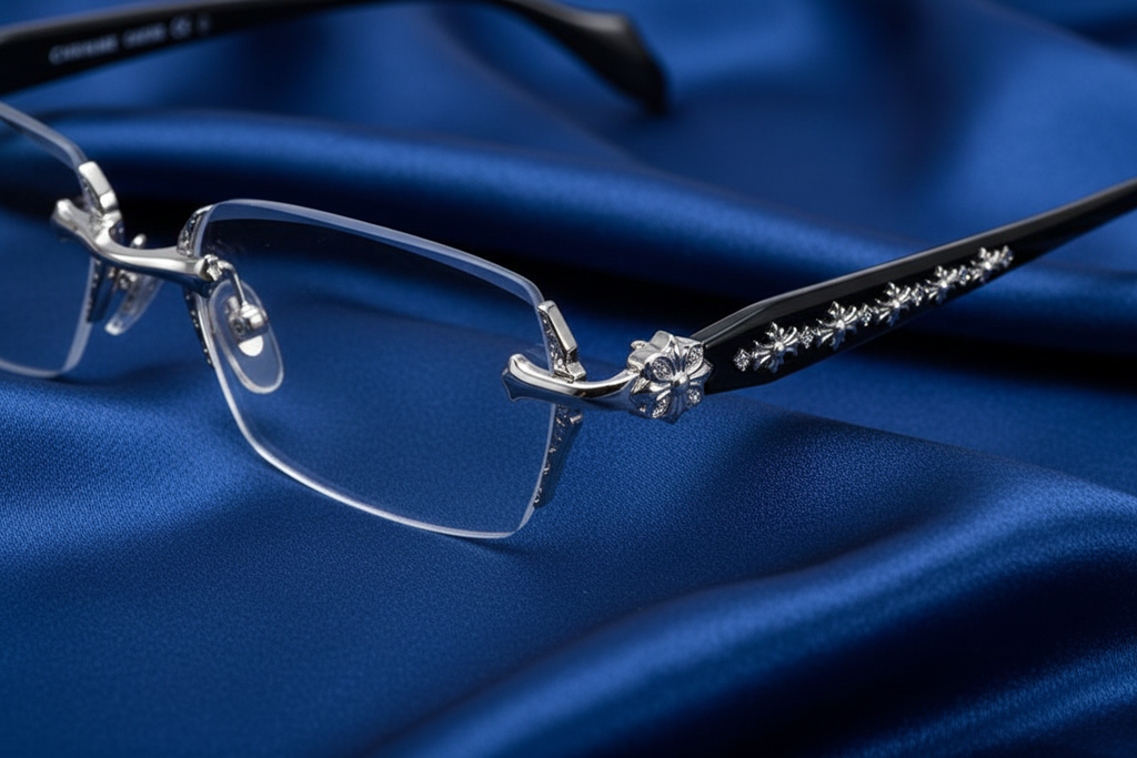Argent Cross — Rimless Luxe Frames