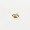Golden elegant ring